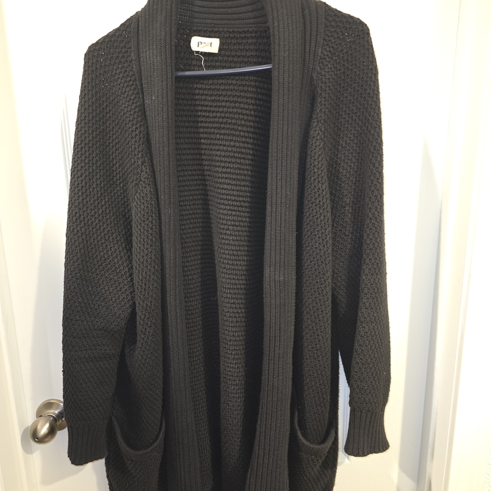 Pact Women's Black Knit Cardigan